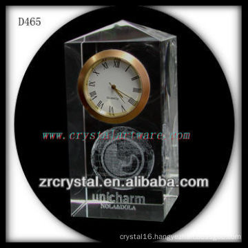 K9 3D Laser Subsurface Image Inside Crystal Clock